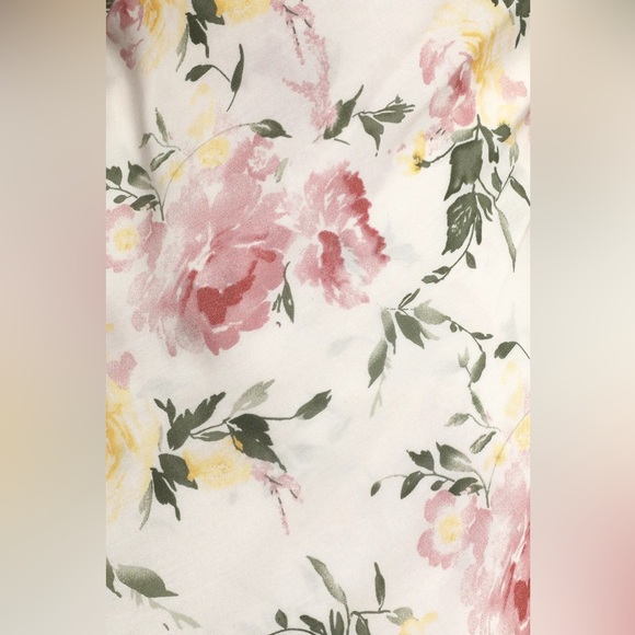 Lulu’s True Treasure White Floral Print Tie-Strap Mini Slip Dress - Picture 3 of 5